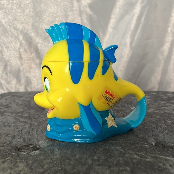 Disney Dining Disney Cup Flounder Little Mermaid Fish Flip Cup On